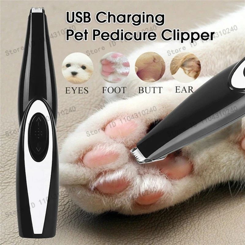 Máquina de Tosa Elétrica para Cães, Kit de Cuidados para Animais de Estimação Recarregável, Aparador de Pelos para Gatos, Cortador de Pelos, Removedor Silencioso, Máquina de Lixar Unhas