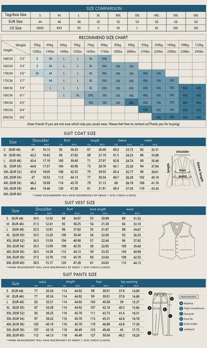 ST Cassy high-quality blue striped suits for men slim fit luxurious and elegant men's business suit 3-piece set full men's suit