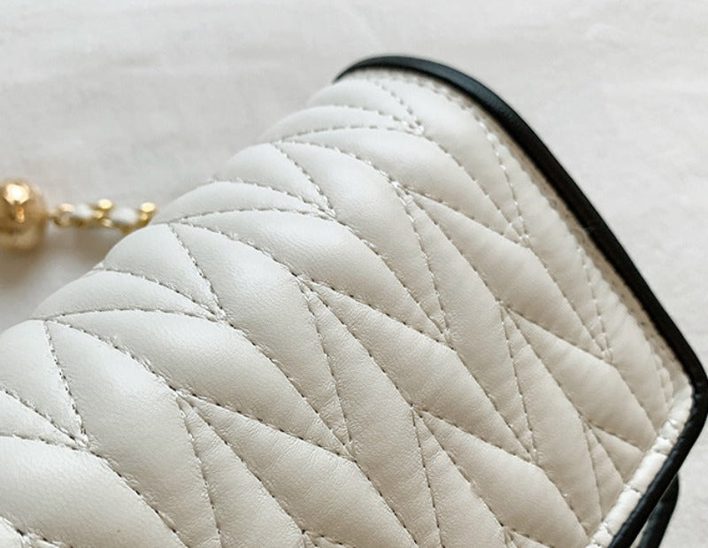 New Fashion Women's Shoulder Bag Simple Chain Texture Small Square Bag Light Luxury Party Crossbody Bag Purses and Handbags