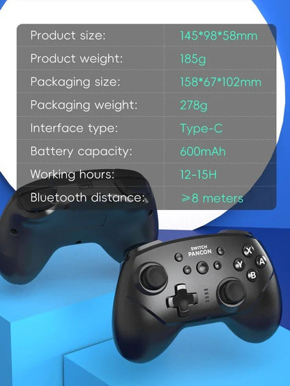DATA FROG Wireless Turbo Function Pro Game Controller For Switch Switch OLED Portable Gaming Gamepad Accessories