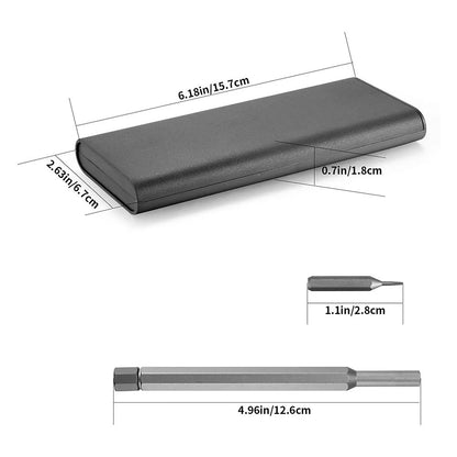 Conjunto de Chaves de Precisão 25 em 1 Chave de Fenda Hexagonal de Ponta Chata Magnética para iPhone PC Relógio Câmera Óculos