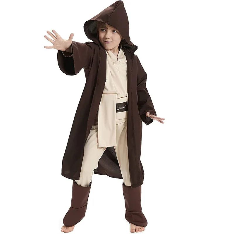 Costume Obi-Wan Kenobi Cosplay Jedi Warrior Cosplay Hooded Cloak Clothing Suit Halloween Party Costumes