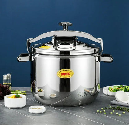Panela de Pressão Extra Grande Panela de Pressão Comercial Espessa de Aço Inoxidável Utensílios de Cozinha Elétricos Bar de Jantar Casa Jardim