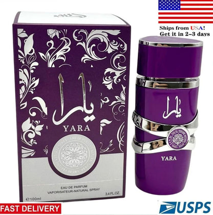 Yara by Lattafa Perfumes | Eau De Parfum - 100ml (3.4 fl oz) For Unisex NEW Long-Lasting Floral Scent Best Valentine's Day Gif