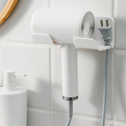 Suporte de Secador de Cabelo de Parede Secador Berço Chapinha Suporte Organizador de Secador de Cabelo Caixa de Armazenamento Suporte de Soprador de Vaso Sanitário Prateleira Acessórios de Banheiro