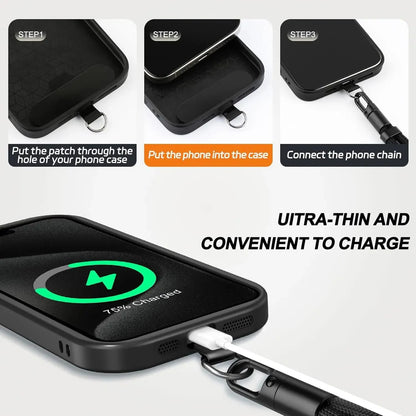 Alça Ajustável para Celular Cordão para Celular a Tiracolo Cordões de Pescoço com Patch para iPhone Corda de Suspensão para Celular