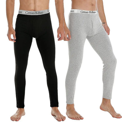 2025 Men's Thermal Underwear Pants, Slim Leggings, Fleece Thickened Skinny Warm Long Pants, Men's Warm Pants For Autumn Winter