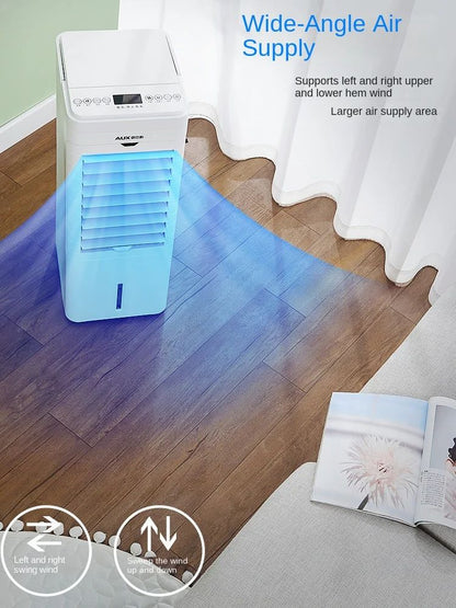 Ventilador de Ar Condicionado Portátil AUX Inovador 220V, Ventilador de Ar Frio de Uso Duplo com Funções de Aquecimento e Resfriamento A
