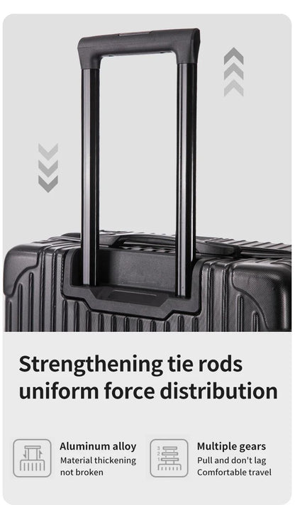 100% Aluminum Magnesium Alloy Travel Luggage Trolley Luggage 20 22 24 26 28 Inch Trolley Luggage Carry-On Luggage With Cup Holde