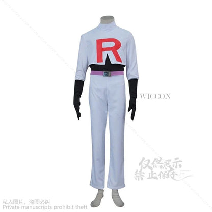 Game Team Rocket Cosplay Jessie Musashi James Kojirou Costume Halloween Anime Accessories Wig Full Set Roleplay Cos Sportwear