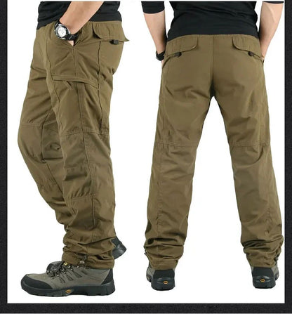 Warm Winter Fleece Pants Tactical Cargo Pants Classic Outdoor Hiking Thicken Joggers Pant Multi Pocket Trousers