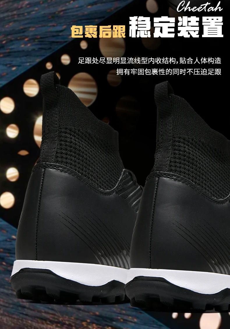 Men Fast Soccer Shoes Professional TF/FG Indoor Futsal Football Field Boot Unisex Society Cleats Long Spikes Sneaker Comfortable