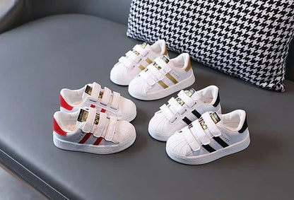 Toddler Baby Kids Fashion Design Walking Shoes Sneakers White Non-slip Casual Shoes Boys Girls Breathable Outdoor Sport Shoes