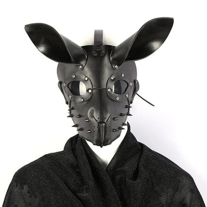 Bunny Mask Halloween Masque Three-dimensional Steampunk Bunny Carnival Leather Mask PU Rabbit Cosplay Masks 3D Rabbit Masque
