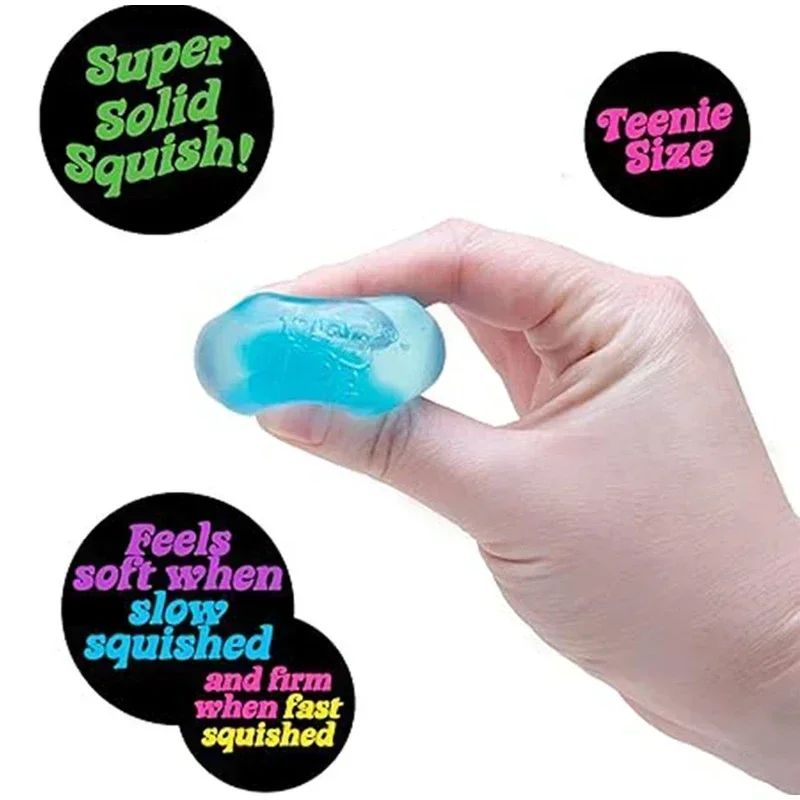 3pcs Nee Doh Jellyfish & Cube Squish Toy - Soft Jelly Squeeze Stress Relief Fidget, Sensory NeeDoh for Kids & Adults 2026@?