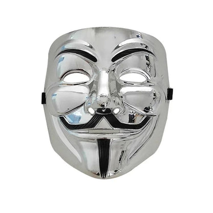 Multi Style V for Vendetta Anonymous Mask Silver V Smile Masks Anime Halloween Cosplay Guy Fawkes Masque Adults Joker Gold Mask