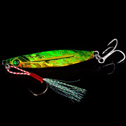5 unidades de isca artificial de pesca de metal 7g-40g, isca rígida para trolling, isca de pesca para baixo, tralha de pesca de truta, jigs de pesca de truta, iscas de água salgada