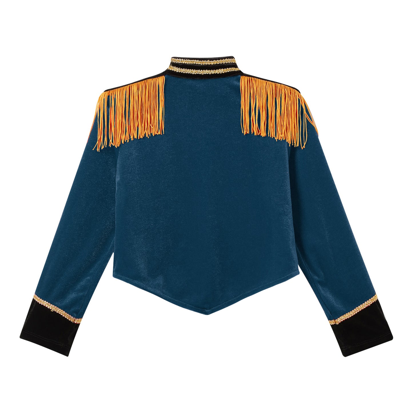 Boys Girls Drum Major Team Uniform Nutcrackers Costume Set Marching Band Tassel Jacket Coat Hat Outfits for Drummer Performance