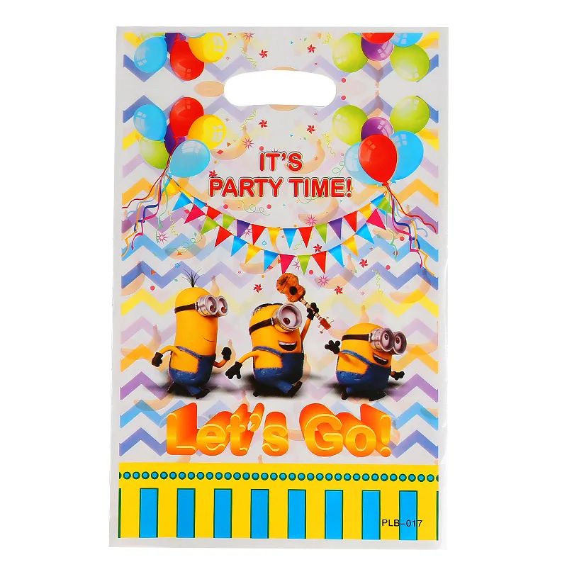 Anime Minion Themed Party Decorations Party Tableware Set Plates Cups Birthday Balloons Big Eye Yellow Man Party Favors Supplies