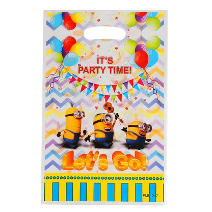 Anime Minion Themed Party Decorations Party Tableware Set Plates Cups Birthday Balloons Big Eye Yellow Man Party Favors Supplies