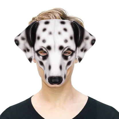 PU Foam 3D Realistic Animal Cow Head Mask Carnival Easter Party Performance Prop Half Face  Halloween Mask Cosplay Mask