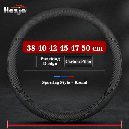 38CM 40CM 42cm 45cm 47cm Car Truck Extra Large Artificial Leather Steering Wheel Braid Cover Universal Auto Interior Accessories