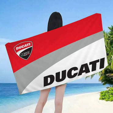 Ducati Motorcycle LOGO Printing Big Microfiber Beach Towels Towel Sand Beach Towels Pool Towel for Travel Swim Pool Yoga