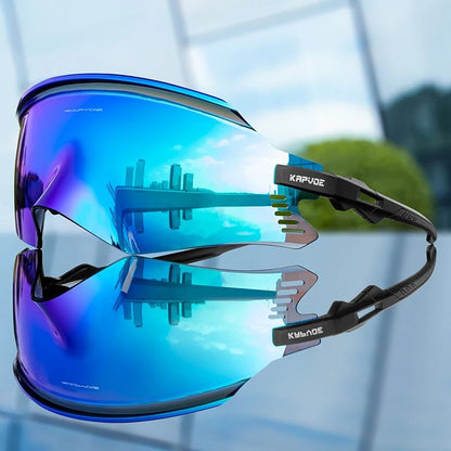 Kapvoe Cycling Sunglasses UV400 Protect Men Bike Sunglasses MTB Eyewear Outdoor Sport Goggles Bike Glasses Oculos De Ciclismo