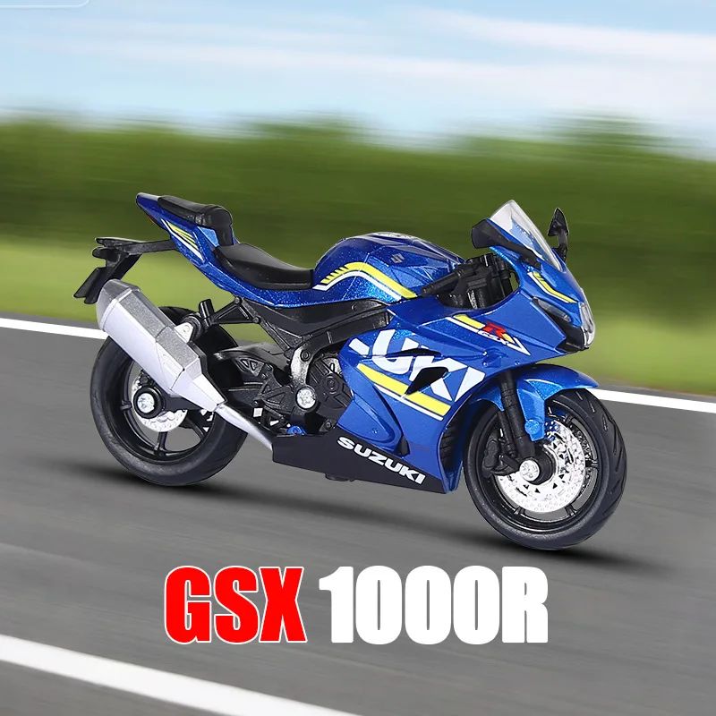 1:18 CBR1000RR R1 GSX1000 Hayabusa Simulação Liga Modelo de Moto Coleção Autorização Genuína Miniatura de Moto de Brinquedo