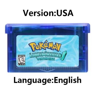 Cartucho de Jogo GBA Console de Videogame 32 Bits Card da Série Pokemon Crown Clover Unbound Quetzal Glazed Gaia Emerald Legacy