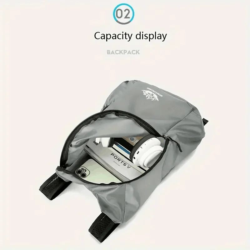 2025 New 1-Pack Multifunctional Ultralight Backpack - Foldable and Portable - Perfect for Cycling, Hiking and Travel Essentials