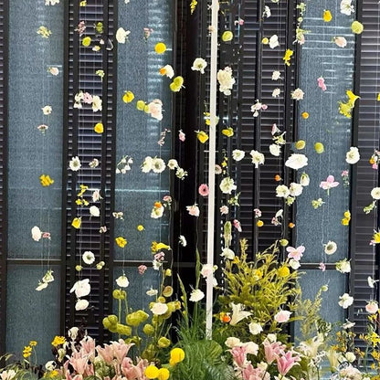 20Pcs Artificial Floating flower Curtain Wedding Couple Photo  Decorations DIY Floral Design Craft Supplies Home Party Decor