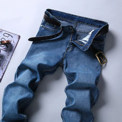 Mens High Quality Jeans Fashion Straight Denim Pants Men Classic Casual Jeans Male Plus Size Denim Trousers Ripped Jeans 28-40