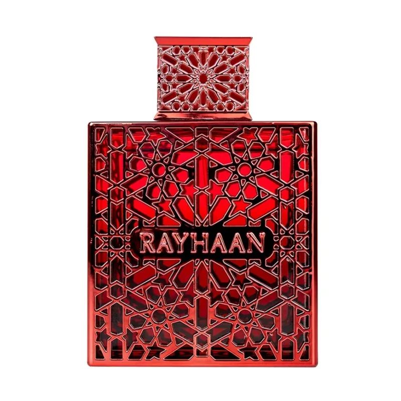 RAYHAAN Crimson Eau de Parfum Homme Spray 100ml Original Árabe Perfumes Nobre Duradouro Amadeirado Picante Feromônio Perfume Colônia Maquiagem