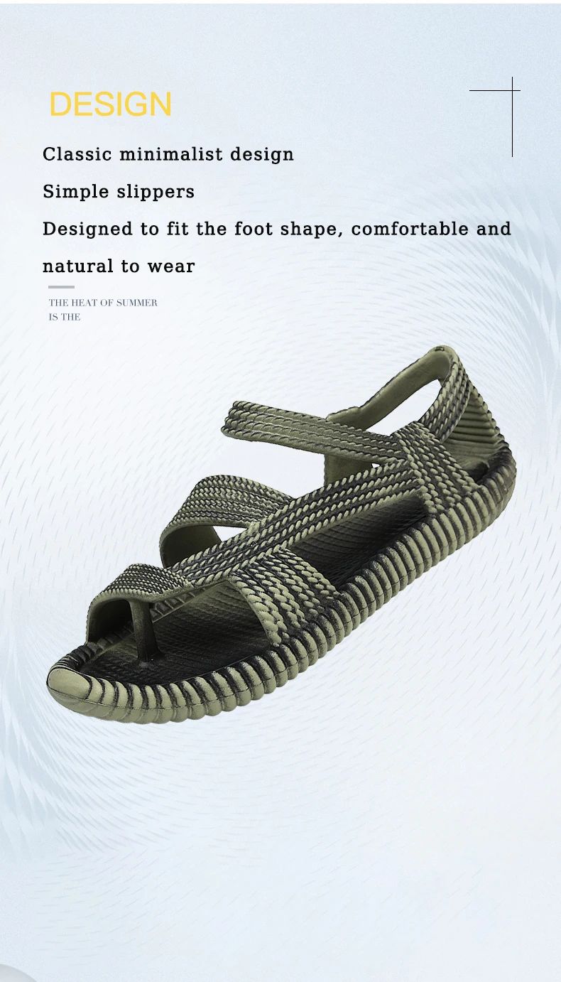 Summer Men's Straw Sandals Mens Casual Shoes Personality Wear-resistant Sandal for Men Outdoor Beach Flip-flop Size Plus 36-47