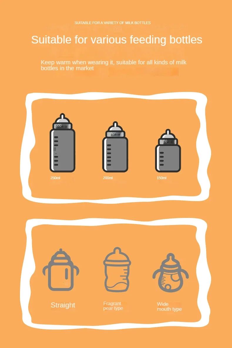 Baby Nursing Bottle Heater Supplies USB Milk Water Warmer Travel Stroller Insulated Bag for Outdoor botella de agua para niños