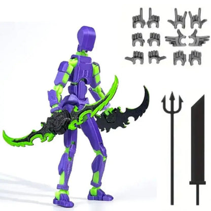 Titan 13 Boneco de Ação Multiarticulado Articulações Móveis Modelos de Personagens para Montar Impressão 3D Descompressão Boneco DIY