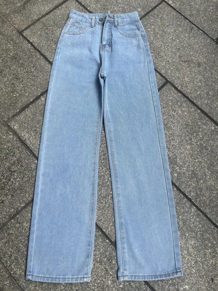 2000s Jeans Women High Waist Wide Leg Straight Y2K Jean Women's Loose Fit Denim Trousers Comfortable Plus Size Casual Pants