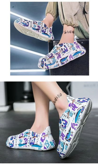 Clogs Men Waterproof Non-Slip Home Winter Warm Men Slippers Non-slips Ladies Soft Slippers Memory Foam Couples Shoes