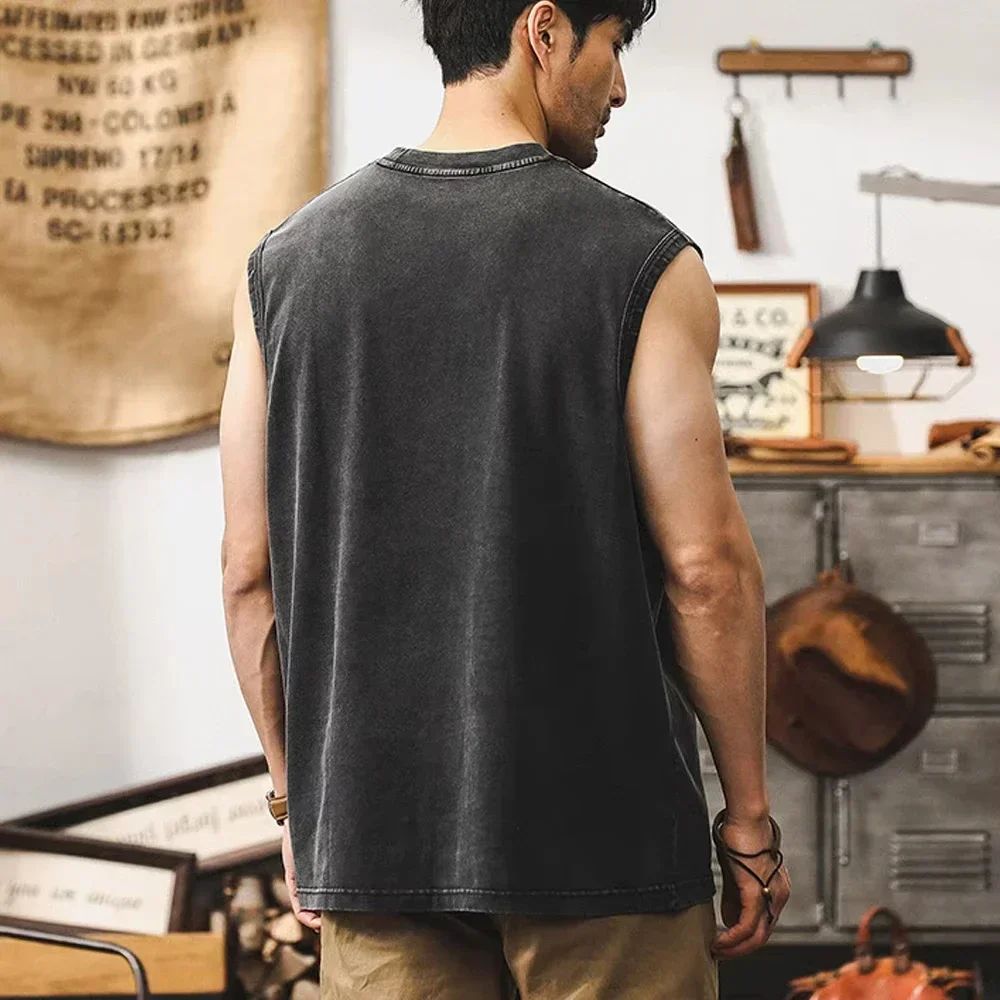 Luffy printed anime fitness vest summer new men s vest Y2k women s washed casual sleeveless shirt streetwear Harajuku