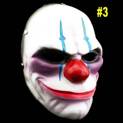Scary Clown Mask Payday 2 US Flag Clown Masks Masquerade Carnival Party Mask Horrible Funny Pay Day Mask Halloween Prop Supplies