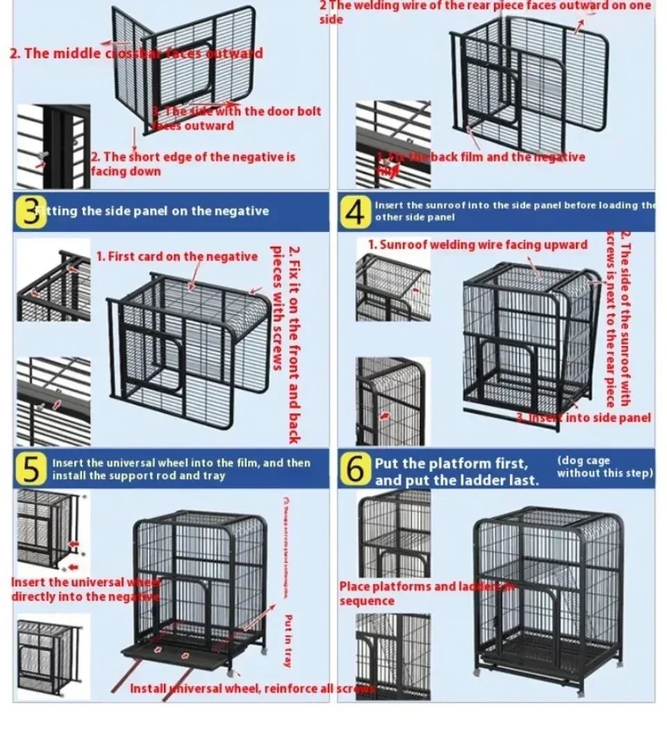 Villa para Gatos de Dois Andares Interna Extra Grande Espaço Livre Gaiola para Pets Casa de Escalada para Gatinhos Villas para Gatos Castelo para Gatos com Banheiro Integrado