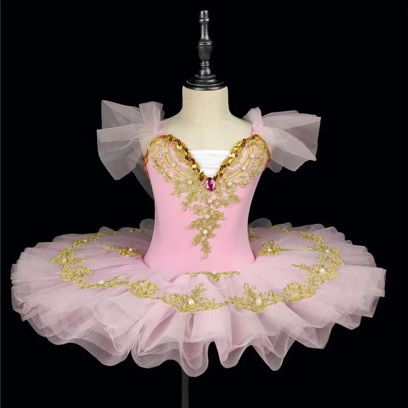 Summer Girl Dress Ballet Elegant Vestidos Kids Dance Costume Robe Fille Stage Children Outfit Baby Clothing Tutu Girls Dresses