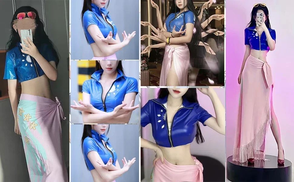 Nico Robin Cosplay Costume Dress Outfits Anime Costume Glasses Wig Suit Costumes For Girl Halloween Carnival Party Comic Con