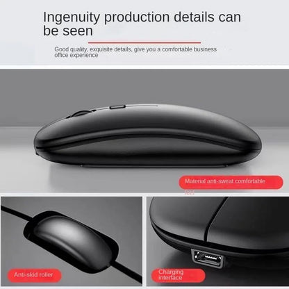 Mouse sem fio para notebook PC Bluetooth recarregável mouses de computador silenciosos mouse USB ergonômico para jogos para Xiaomi Pad