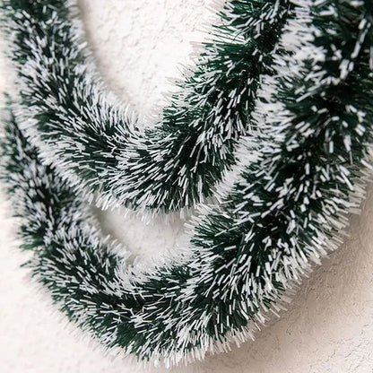 Christmas Green Cane Ribbons Party Garland DIY Xmas Tree Ornaments Green Cane Ribbons Wreath Hanging Pendent Home Decoration