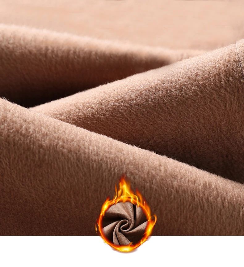 Winter Plush Trousers Men Business Fleece Pants Fashion Warm Drawstring Velvet Thick Casual Stretch Male Clothes 28-29