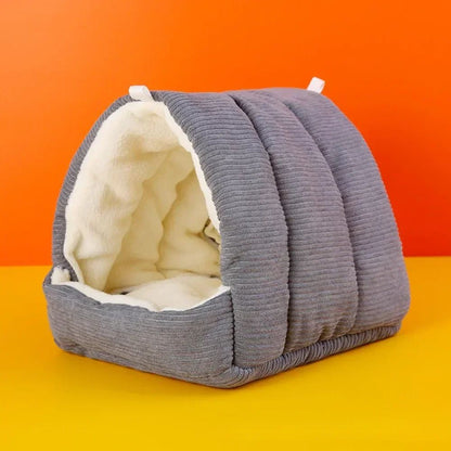 Parrot Cotton Nest Bird Cage Mini Hammock Cage Plush and Thickened Winter Bird Cotton Nest Hut Tent Bed Hanging Cave Pet Items
