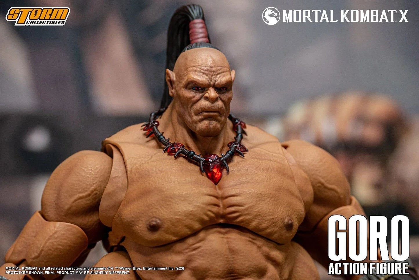 Em Estoque Storm Toys Mortal Kombat BOSS Final Shao Kahn DCMK14 Edição de Luxo Vilão Goro DCMK18 Boneco de Ação Modelo Brinquedos