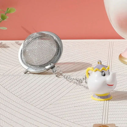Bule da Disney Fofo Desenho Animado A Bela e a Fera Bules Caneca Sra. Potts Xícara Chip Bules Conjunto de Chá Dropshipping